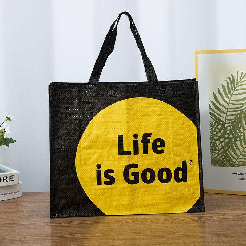 Einführung in das Einkaufen einer gewebten Einkaufstasche